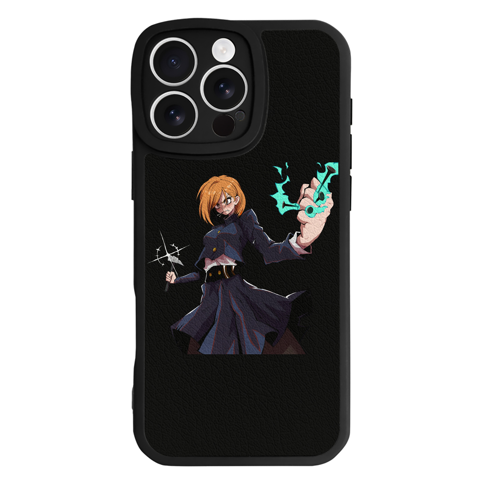 （画像用） 呪術廻戦 Jujutsu Kaisen 【iPhone 16シリーズ対応】シリコンスマホケース（レザー調） 材質：シリコン